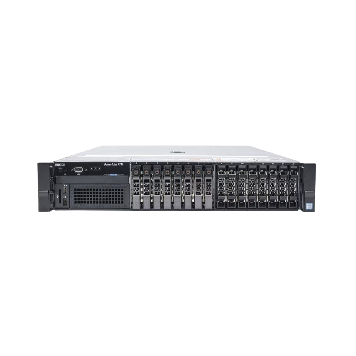 Dell PowerEdge R730 16-bay Server 2x E5-2690 V4 = 28 Cores H730P 32GB RAM 8x trays