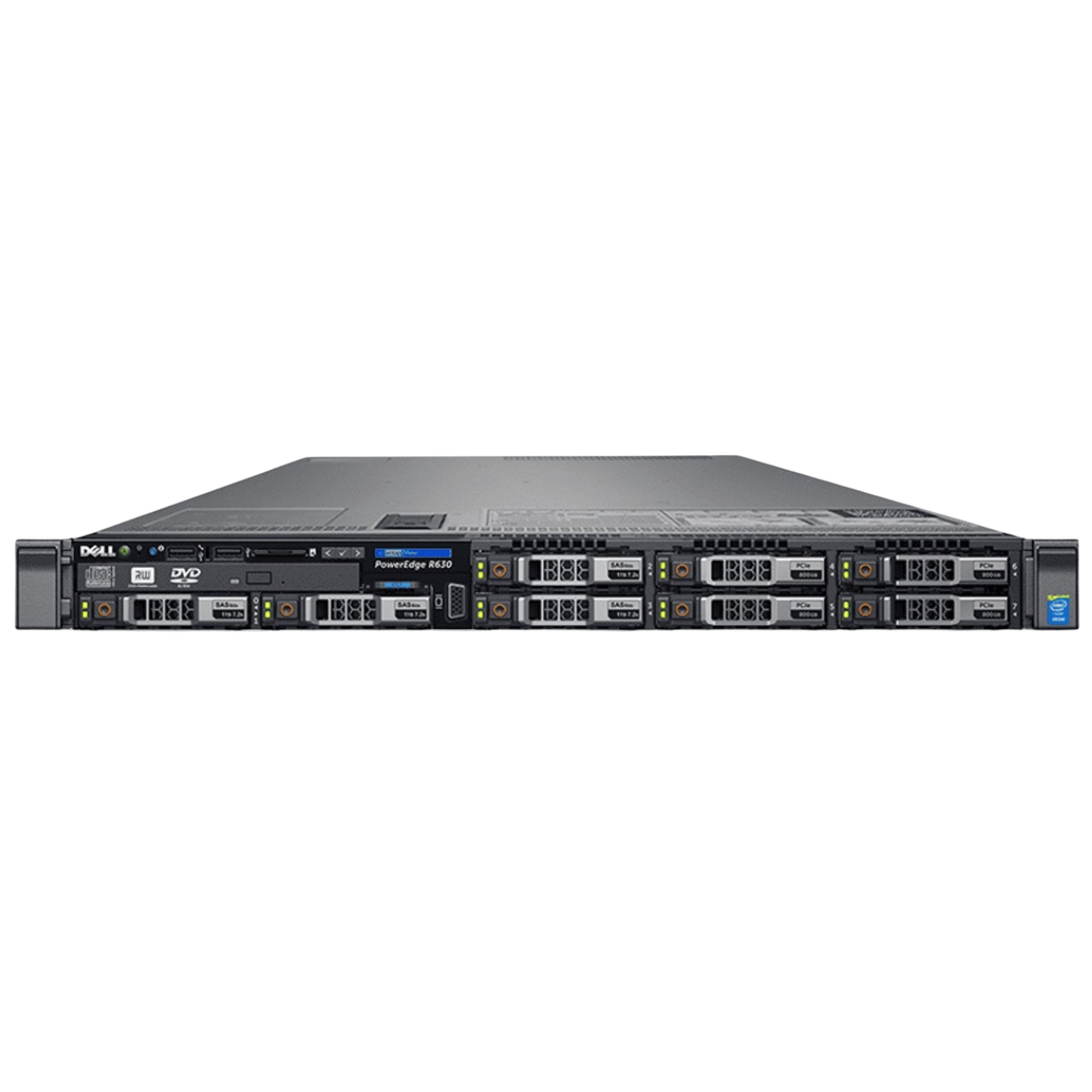 Dell PowerEdge R630 8-bay Server 2x E5-2690 V4 = 28 Cores H730 64GB RAM 8x trays