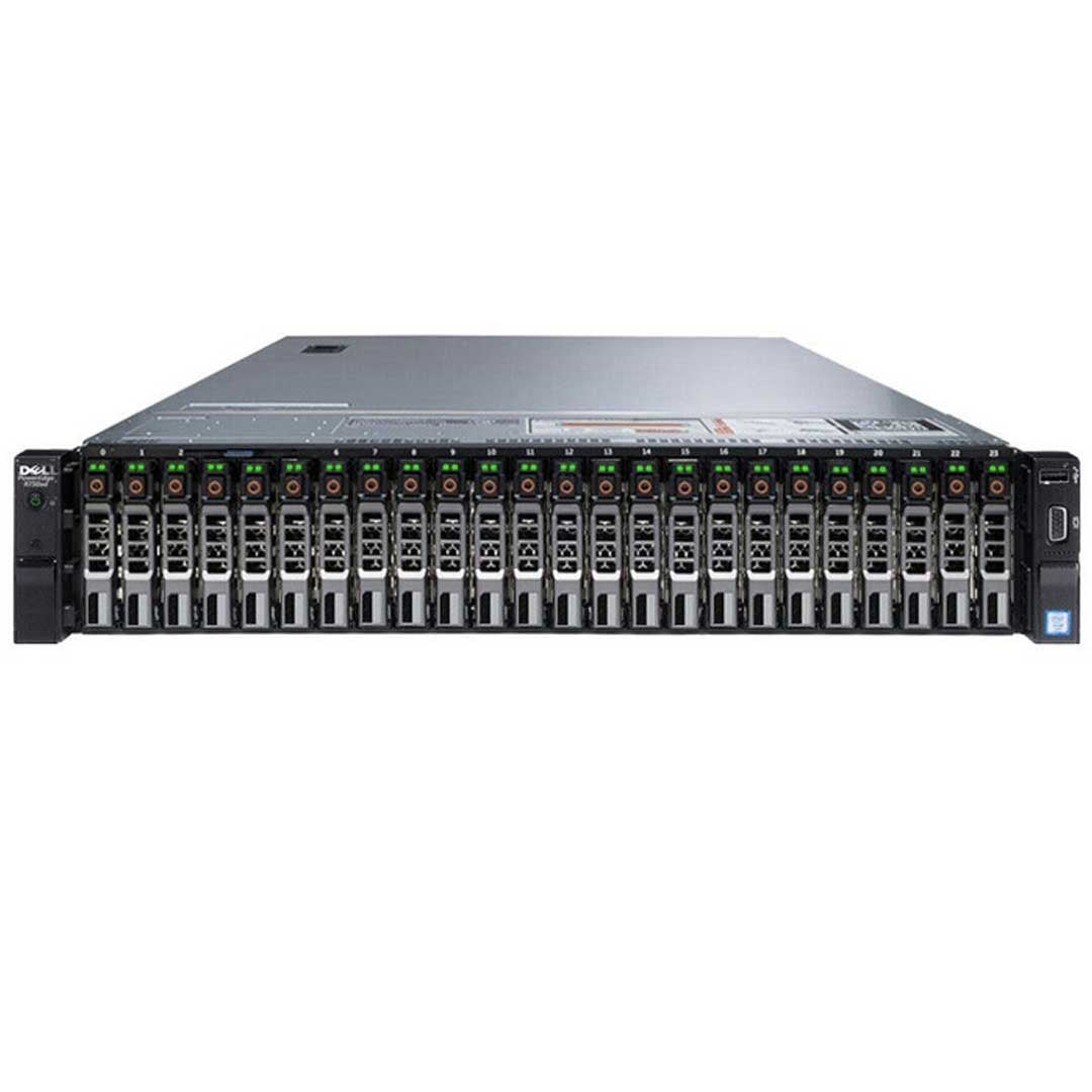 Dell PowerEdge R730XD 24-bay Server 2x E5-2680 V4 = 28 Cores H730 128GB RAM 24x trays
