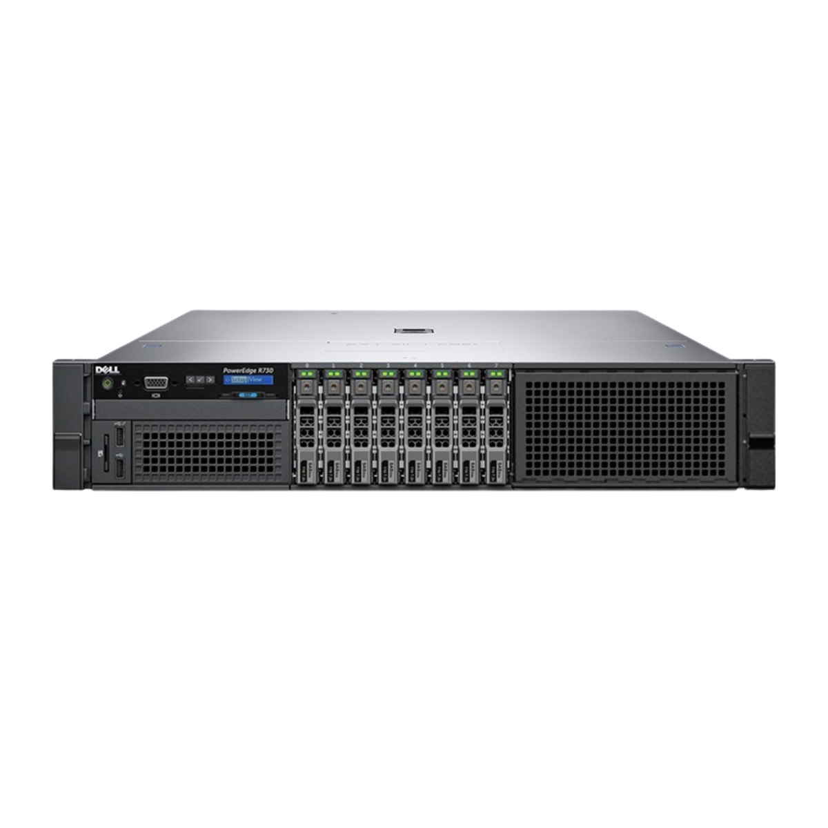 Dell PowerEdge R730 8-bay Server 2x E5-2680 V4 = 28 Cores H730 32GB RAM 8x trays