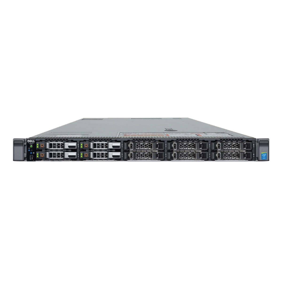 Front View Dell R630 Dell PowerEdge R630 10-Bay Server 2x E5-2680 V4 28 Cores H730 64GB RAM ...