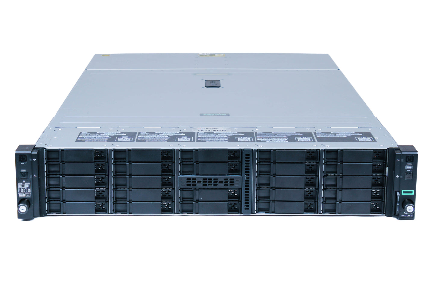 HPE ProLiant DX2600 G10 24-bay Enclosure 4x XL170r Node Servers With 2x Gold 5220 2.2GHz = 36 Cores - 128GB RAM Each