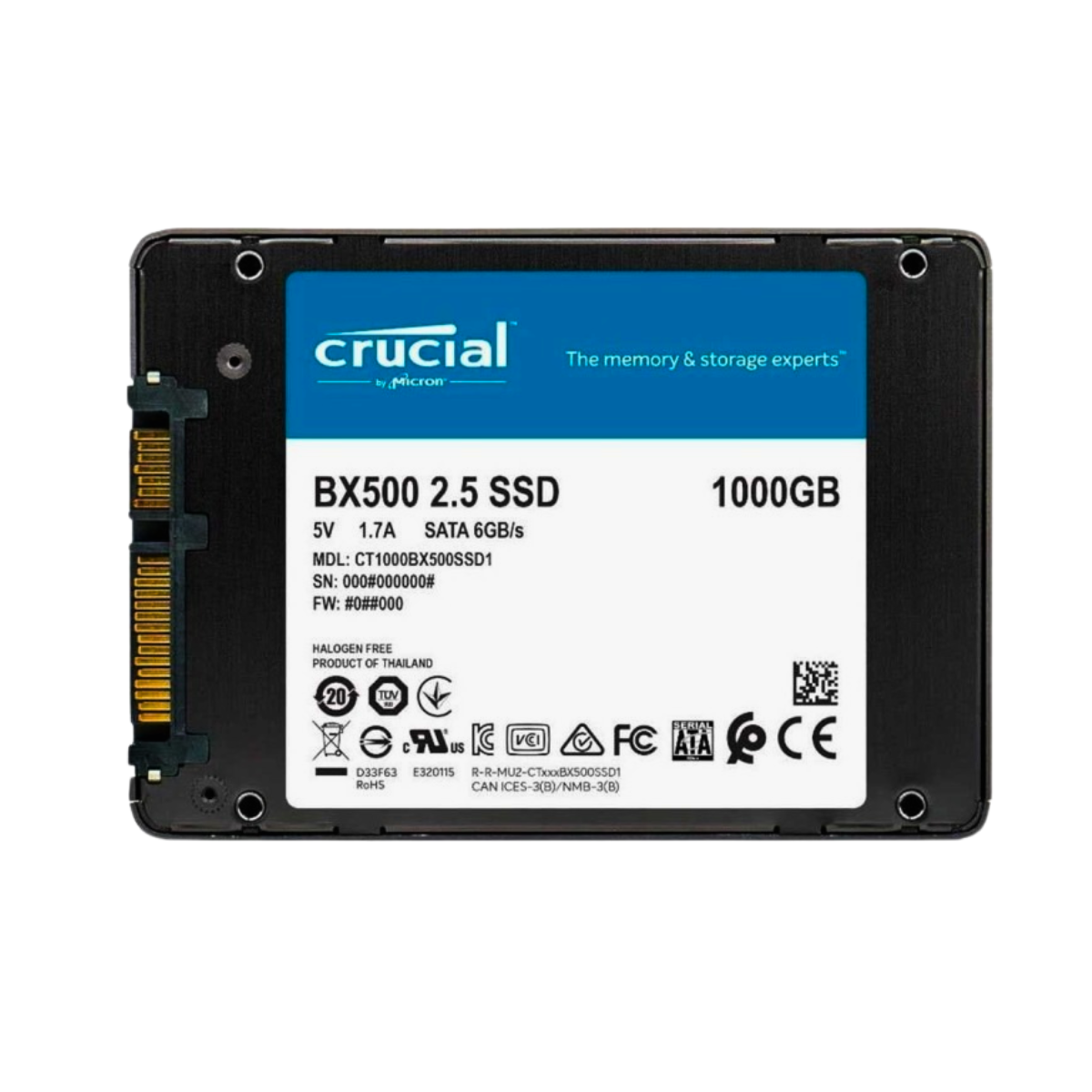 Crucial BX500 1TB Solid State Drive 2.5 Crucial BX500 1TB Solid State Drive 2.5