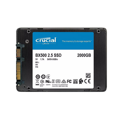 Crucial BX500 2TB Solid State Drive 2.5 Crucial BX500 2TB Solid State Drive 2.5