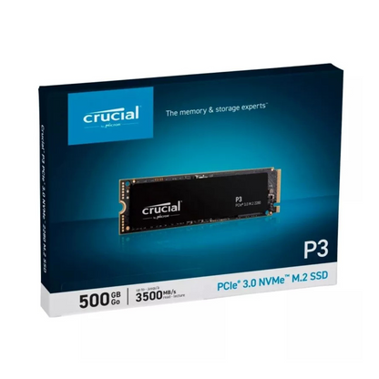 Crucial P3 Plus 500GB Gen4 Solid State Drive 3D NAND M.2 Internal PCIe NVMe 3.0 CT500P3PSSD8