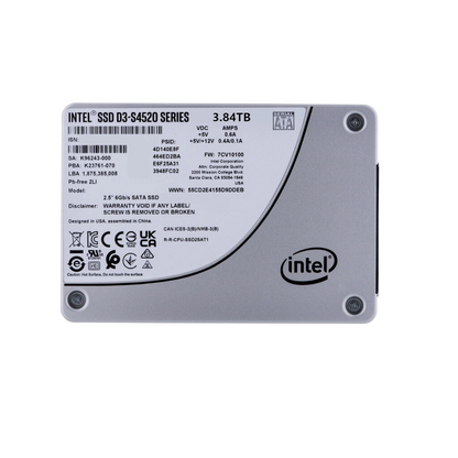 Intel D3-S4520 3.84TB Solid State Drive 2.5" Internal 6Gb/s SATA SSDSC2KB038TZ01