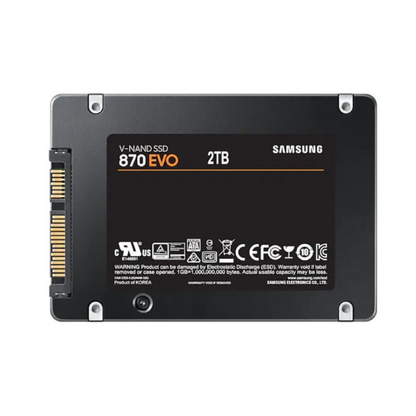 Samsung 870 EVO 2TB Solid State Drive 2.5" Internal SATA 6Gb/S MZ-77E2T0E