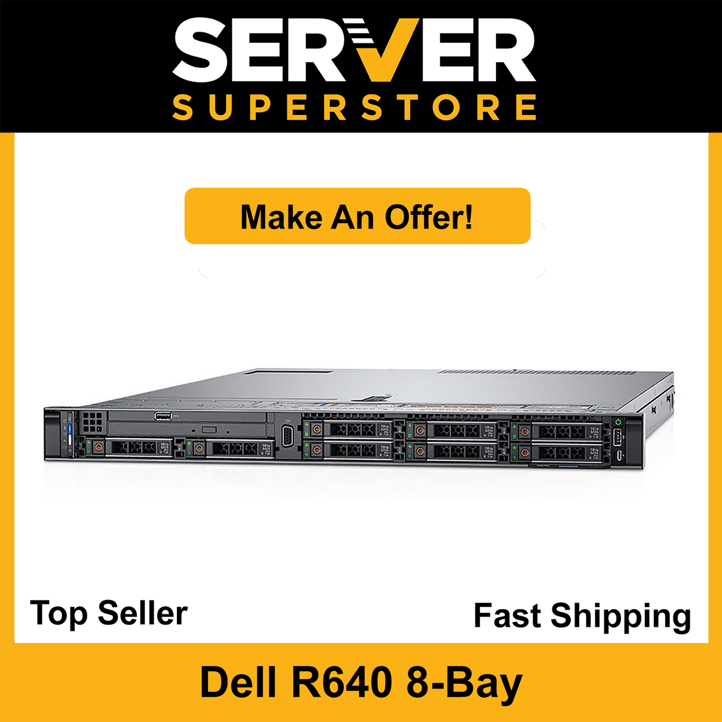 Dell PowerEdge R640 Server 2x Gold 6146 =24 Cores | H730P | 512GB | 8x trays