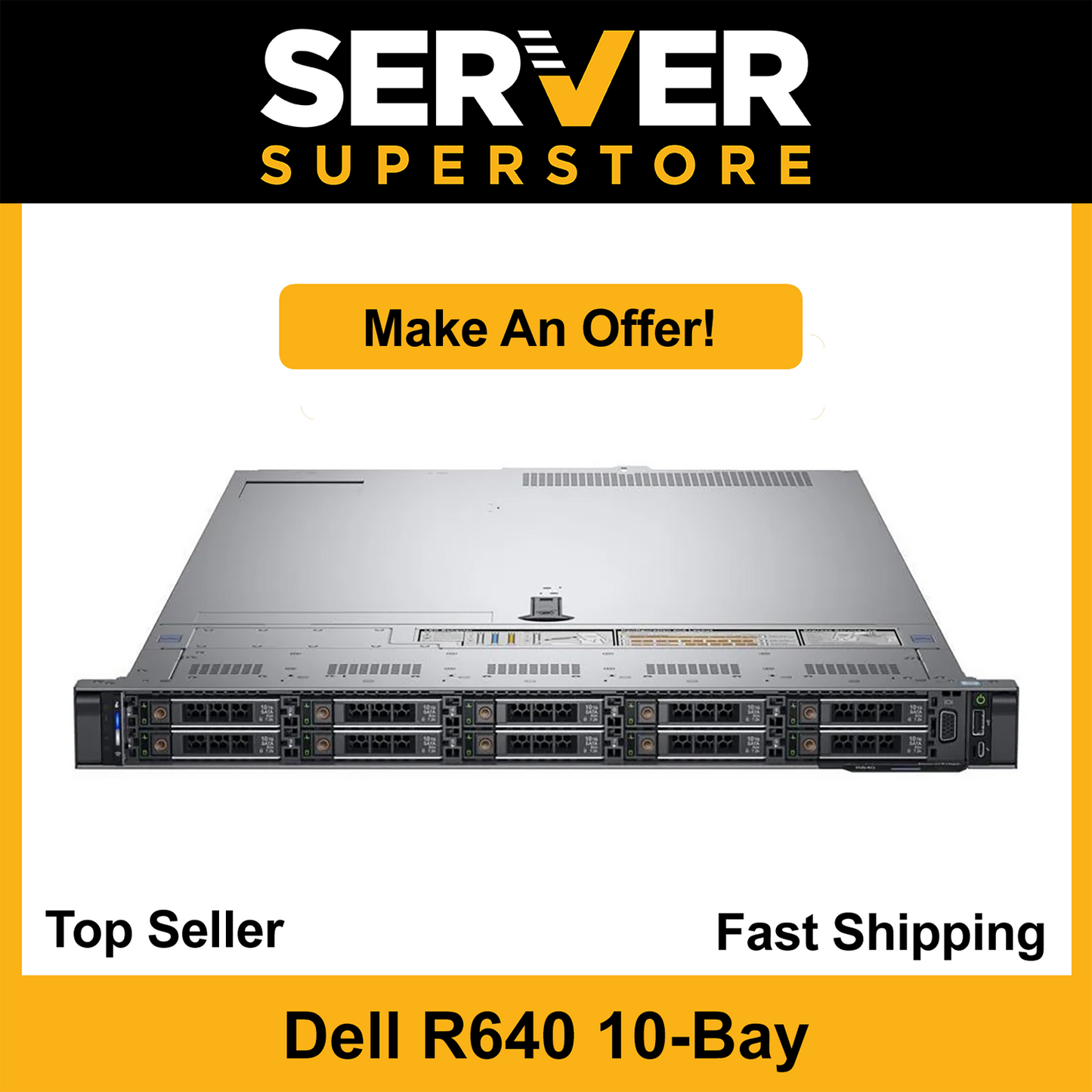 Dell PowerEdge R640 NVMe Server 2x Gold 6126 = 24 Cores H730P 128GB 4x 900GB SAS