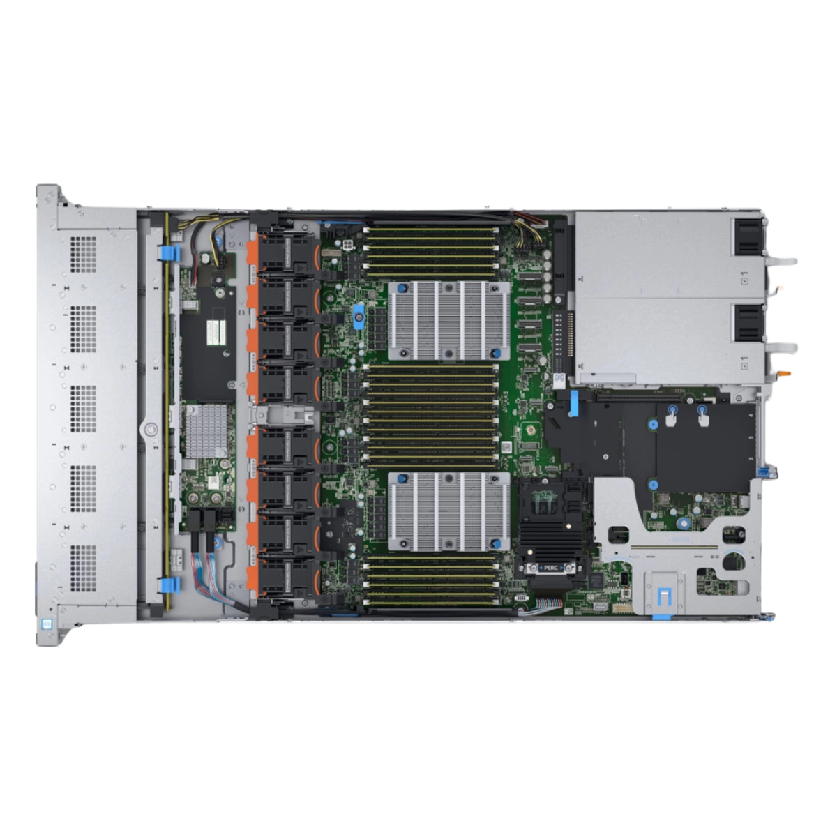 Dell PowerEdge R640 10-bay NVMe Server 2x Gold 6130 = 32 Cores H730P 32GB RAM 4x trays